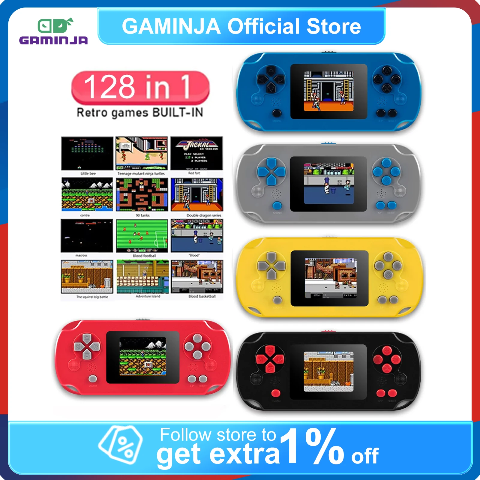 Tft Display 2.4 - Consola de juegos retro clásica GAMINJA