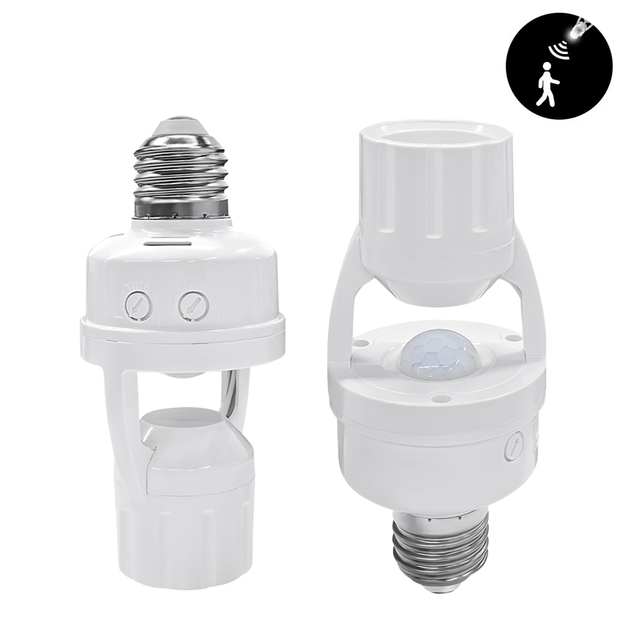 Pir Motion Sensor - Sensor de movimiento PIR E27, base