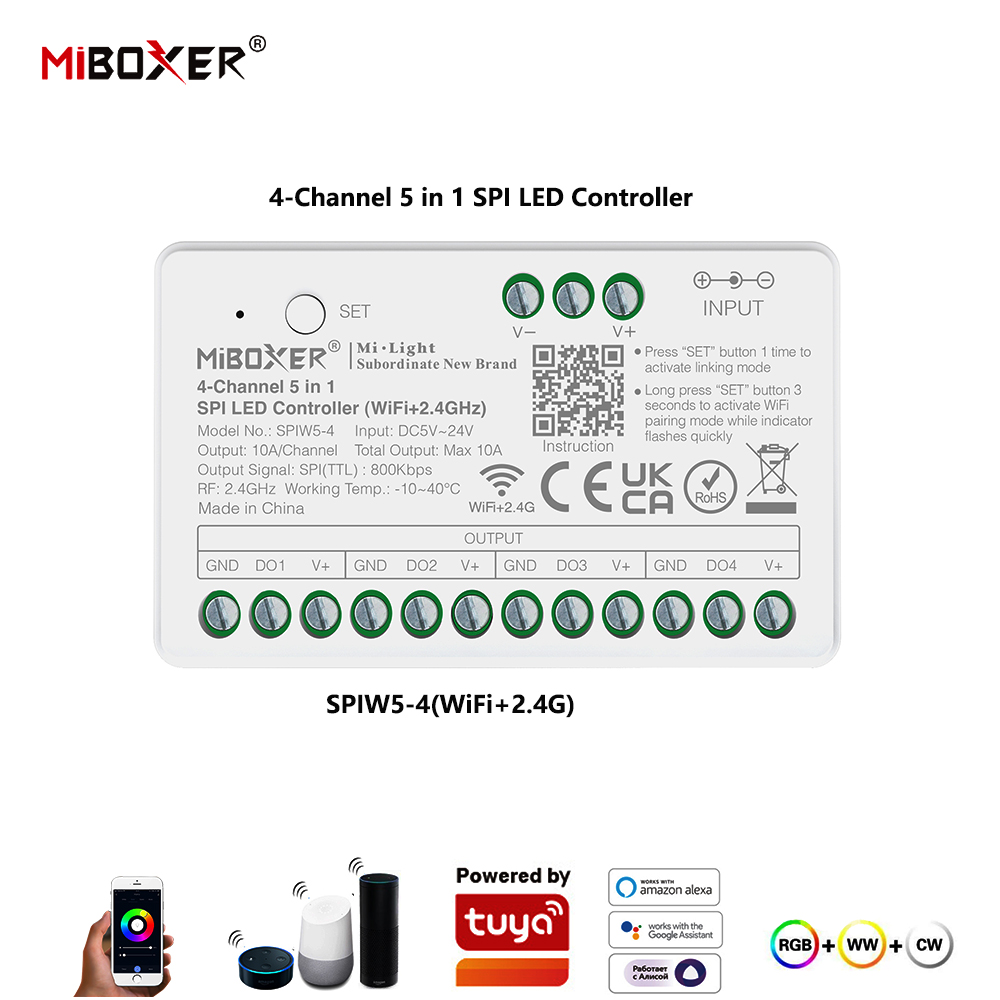 Controlador LED SPI Miboxer SP - Ws2812B reseña y precio