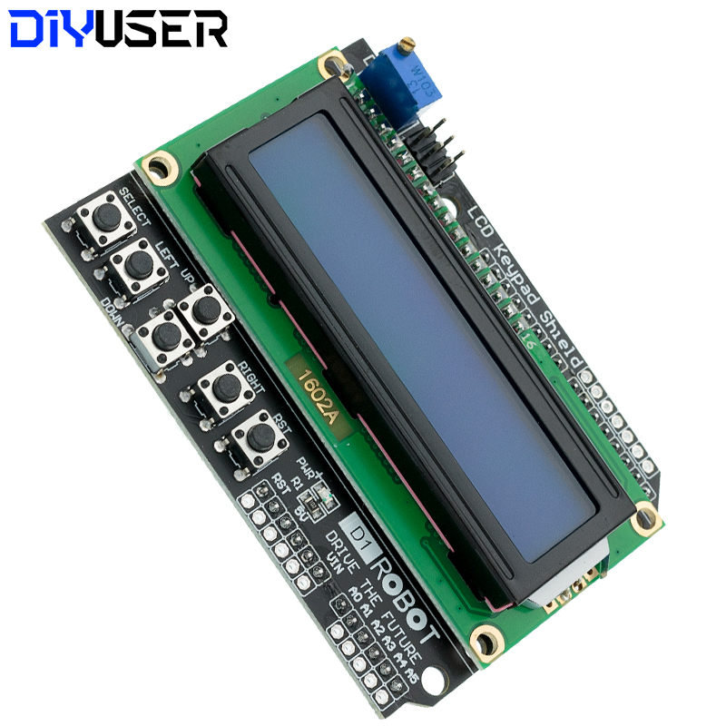 DIYUSER 1602 LCD Keypad Shield - Lcd 1602 reseña y precio