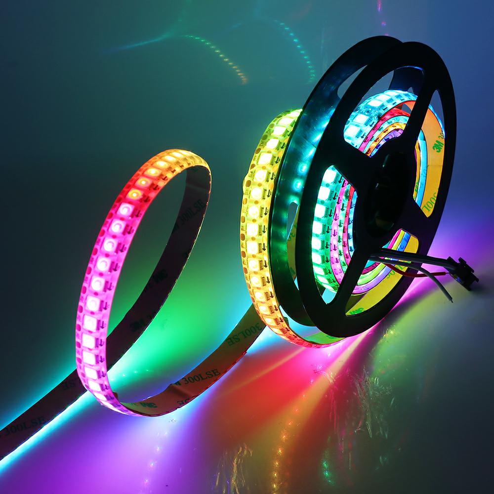 Tira de luces LED DC 5V WS2812 - Ws2812B Strip 5V reseña y precio