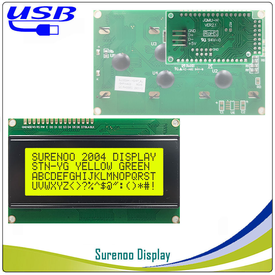 Surenoo LCD2USB USB 204 20X4 2 - Lcd 1602 reseña y precio