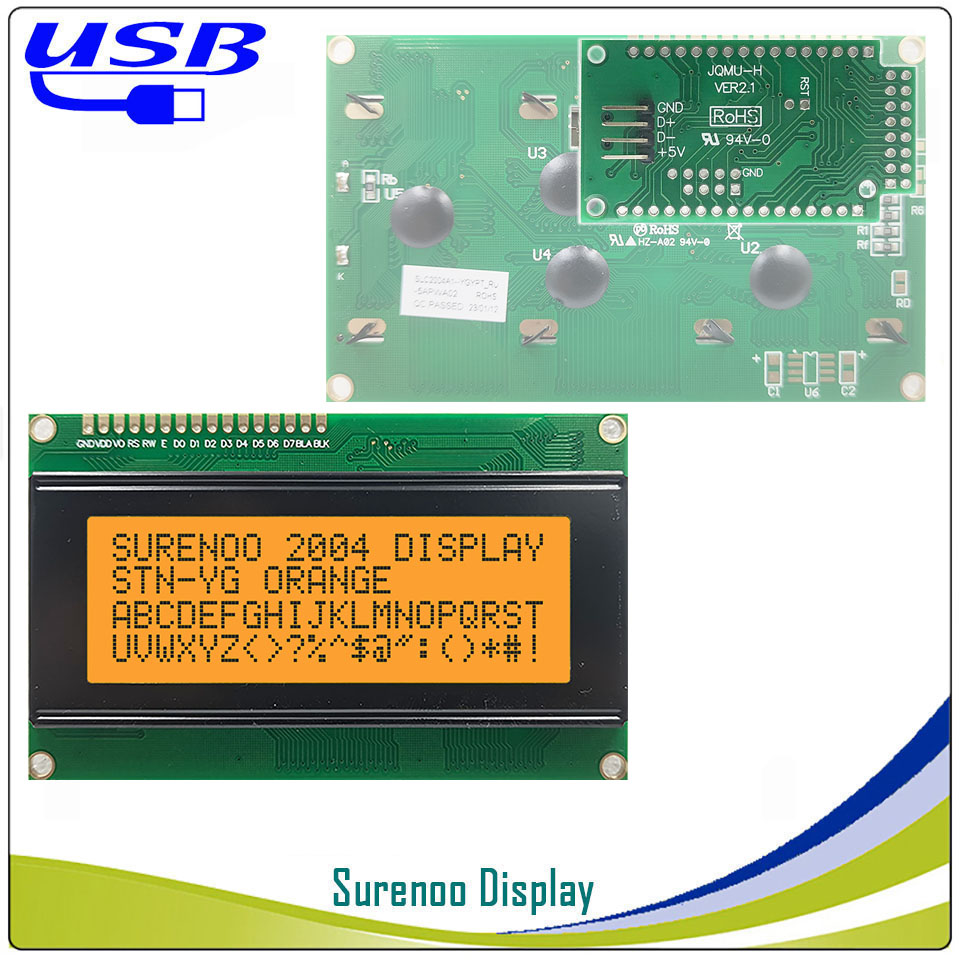 Surenoo LCD2USB USB 204 20X4 2 - Lcd 1602 reseña y precio