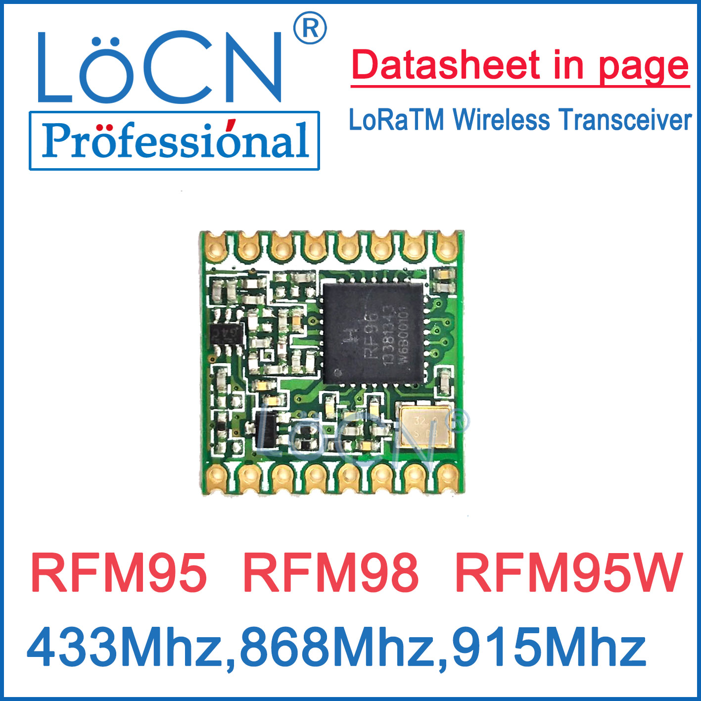5 uds RFM95 RFM98 RFM96 RFM95W - Lora Rfm95 reseña y precio