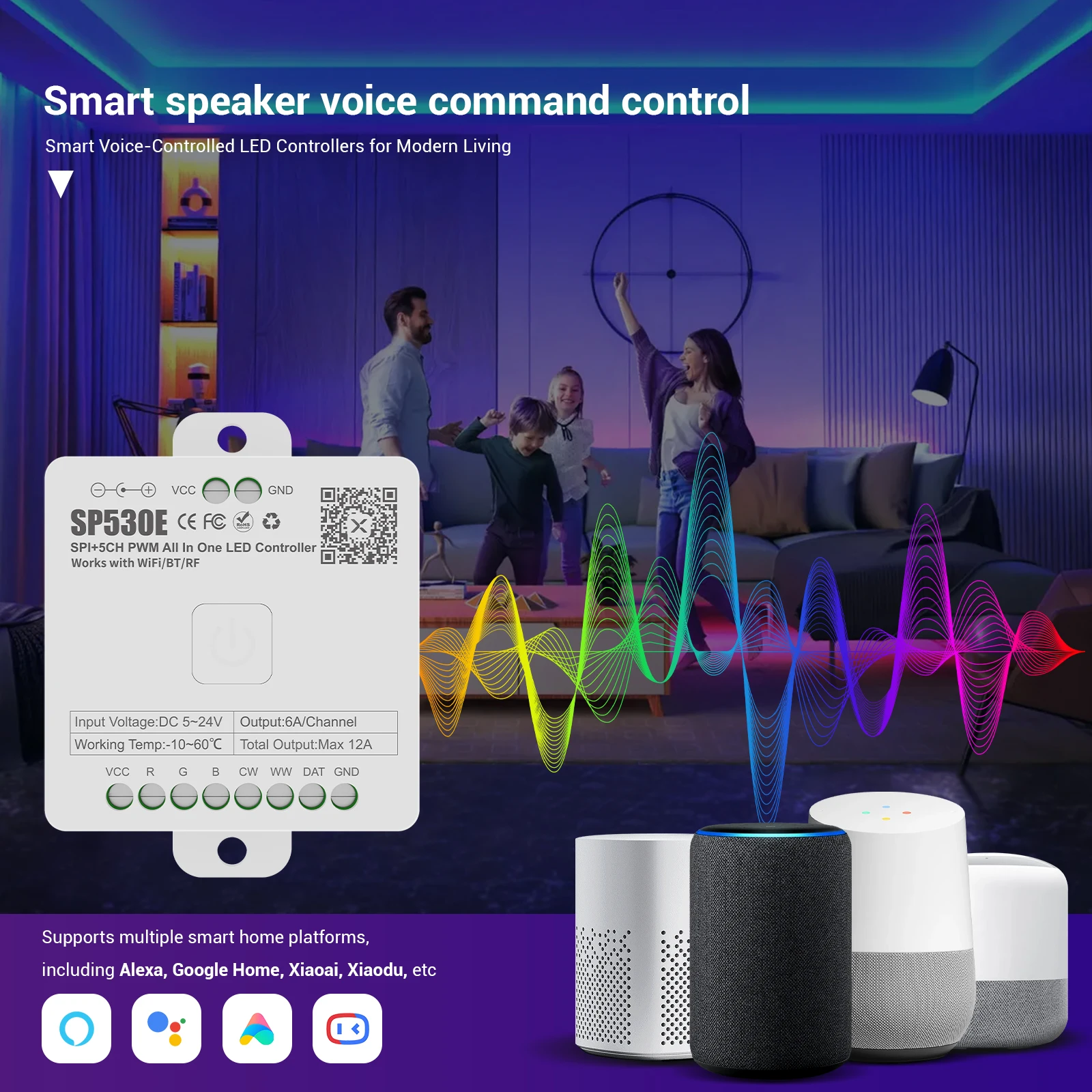 Controlador LED Todo en Uno SP - Ws2812B Strip 5V reseña y precio