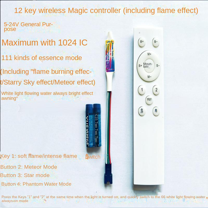 Controlador de llama de fantas - Ws2812B Strip 5V reseña y precio